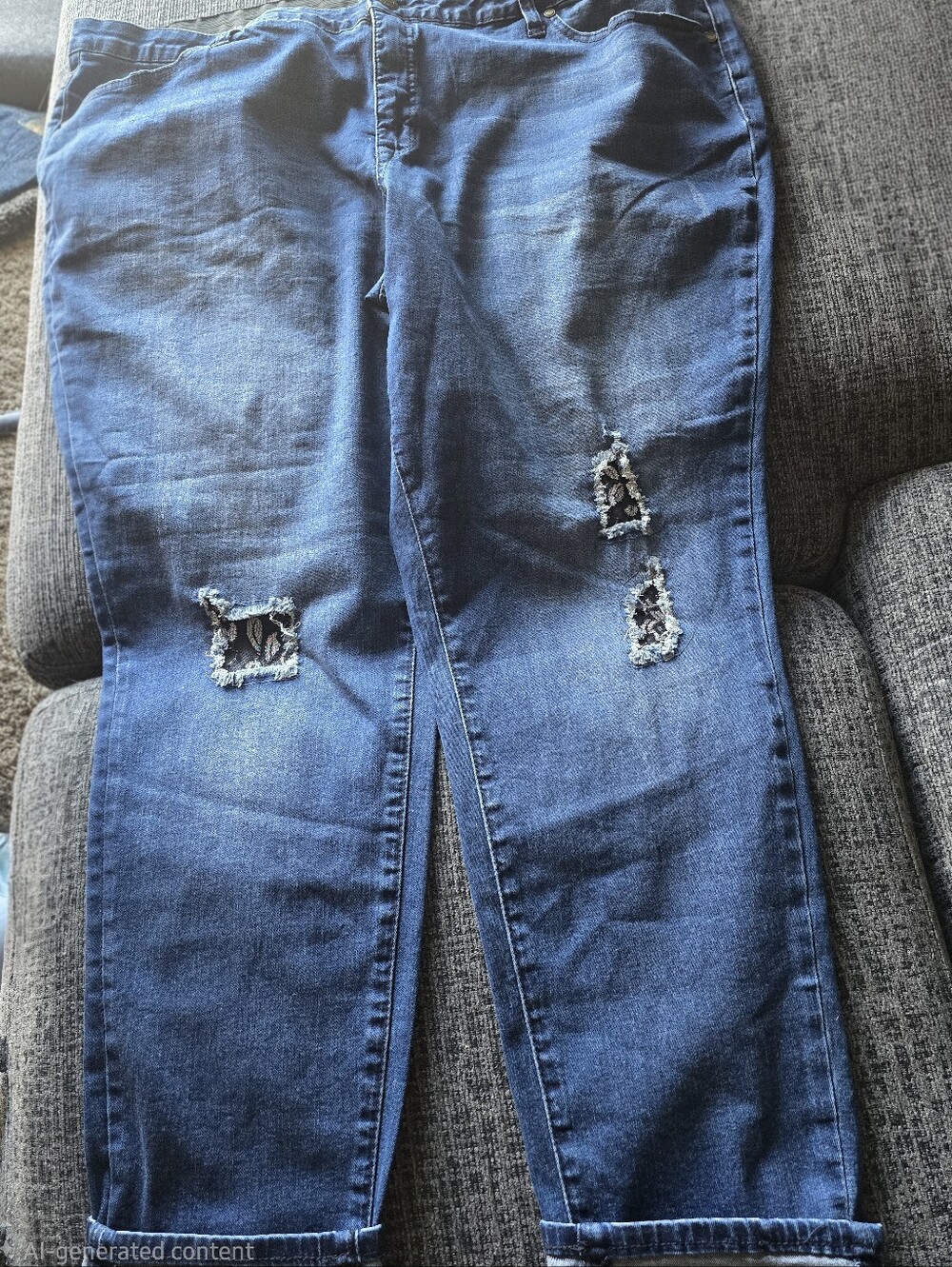 Woman Within Stretch-Denim Skinny-Leg Five-Pocket Jeans
